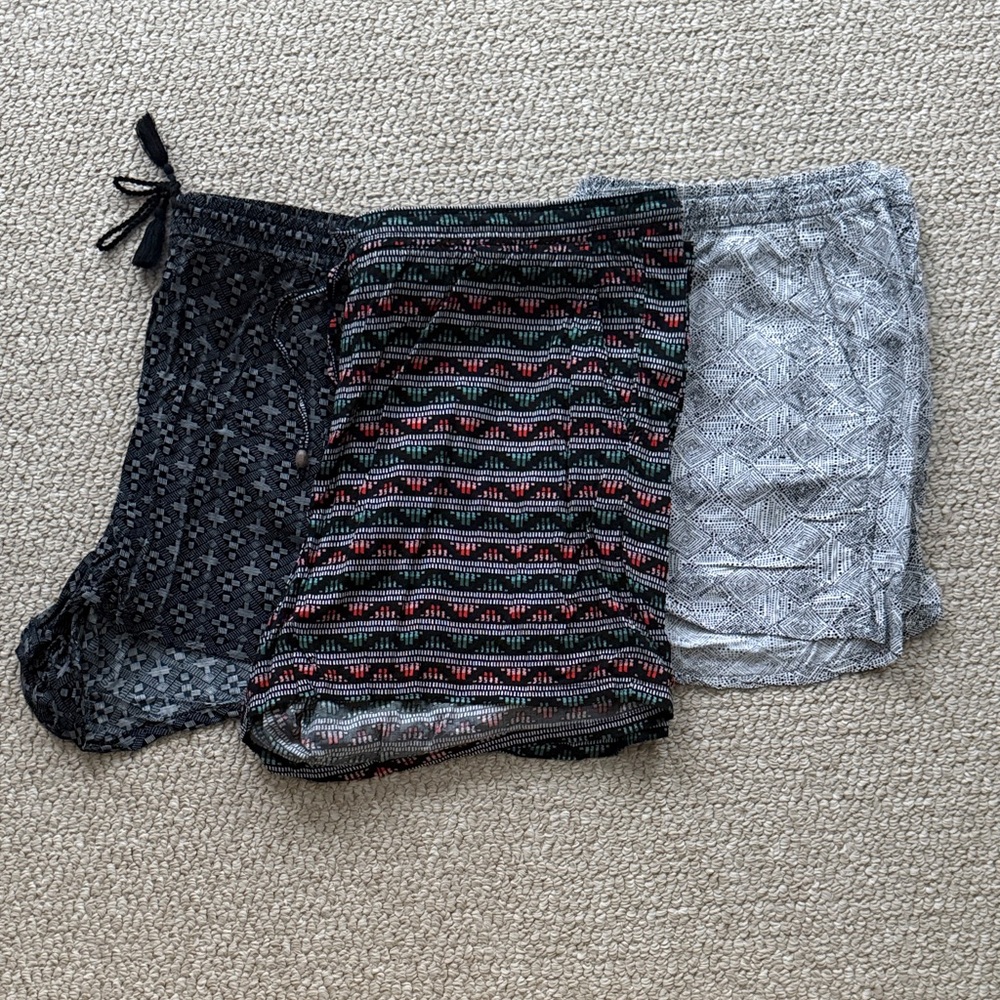 Old Navy Lot of 3 Patterned Shorts